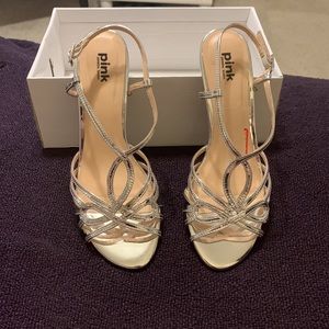 Women’s dress silver heels